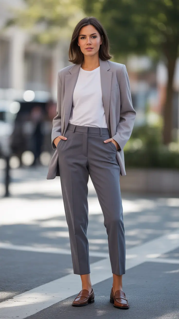 spring outfit for Monday Soft Tailoring for a Confident Start
