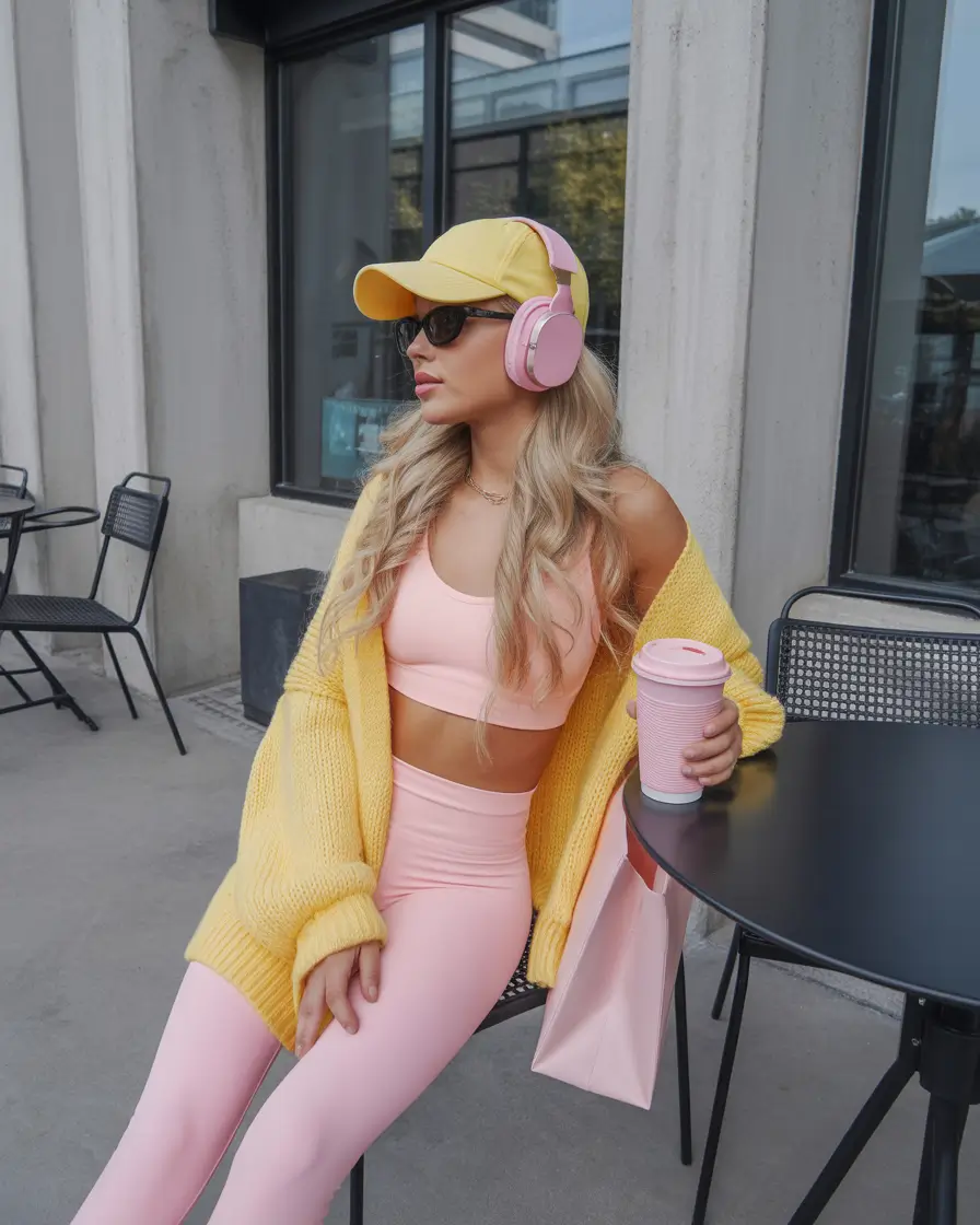 Spring workout outfits Playful Pink with a Sunny 2000s Attitude
