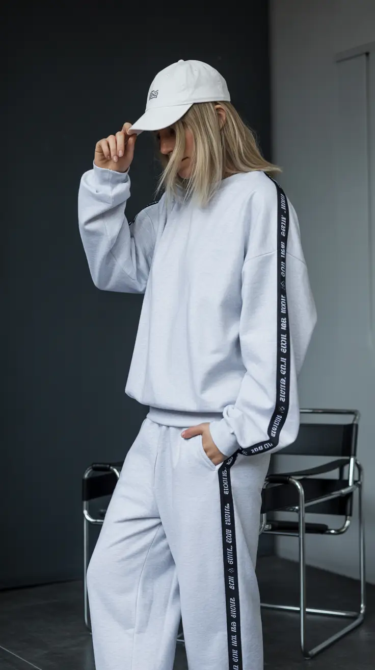 spring sport outfits for women Soft Grey Athleisure With a Clean Street Finish