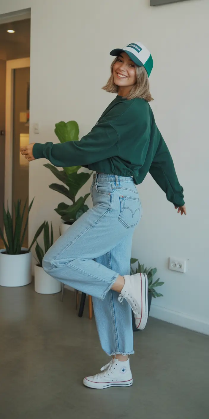 spring outfit for Saturday Denim Chill