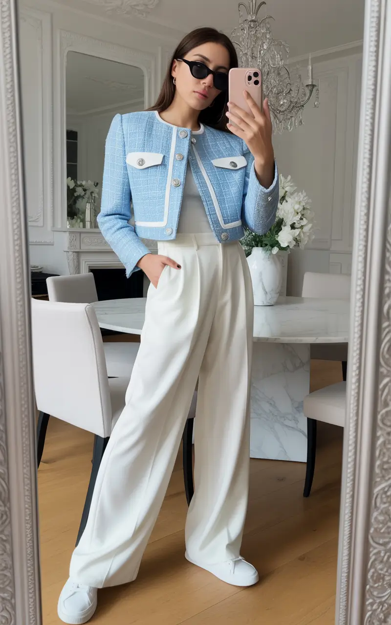 spring outfit for Saturday Soft Tailoring Night Casual