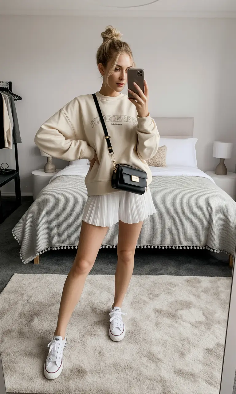 spring outfit for Saturday Sporty Comfort