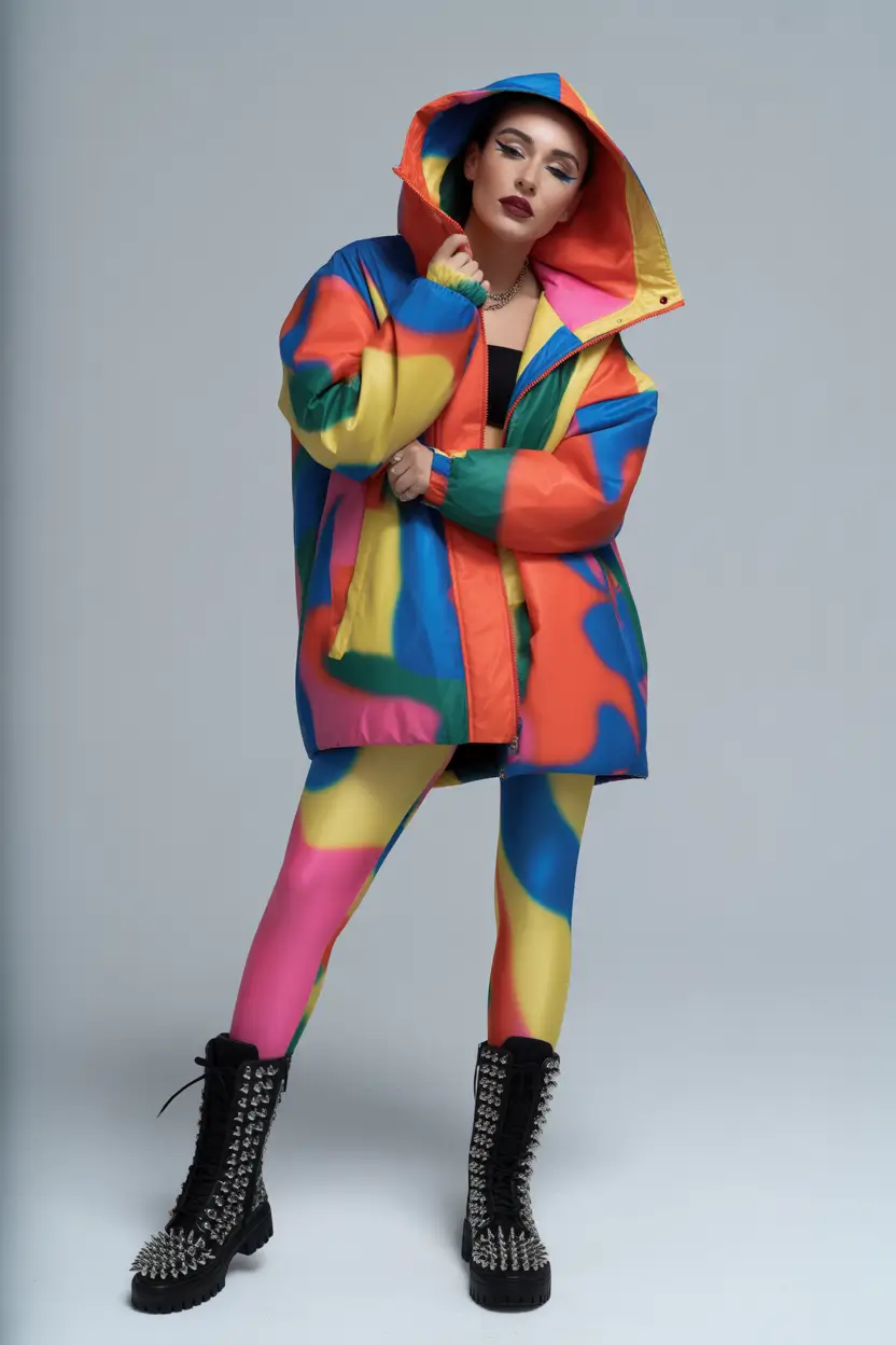 spring rave outfits Rainbow Alt