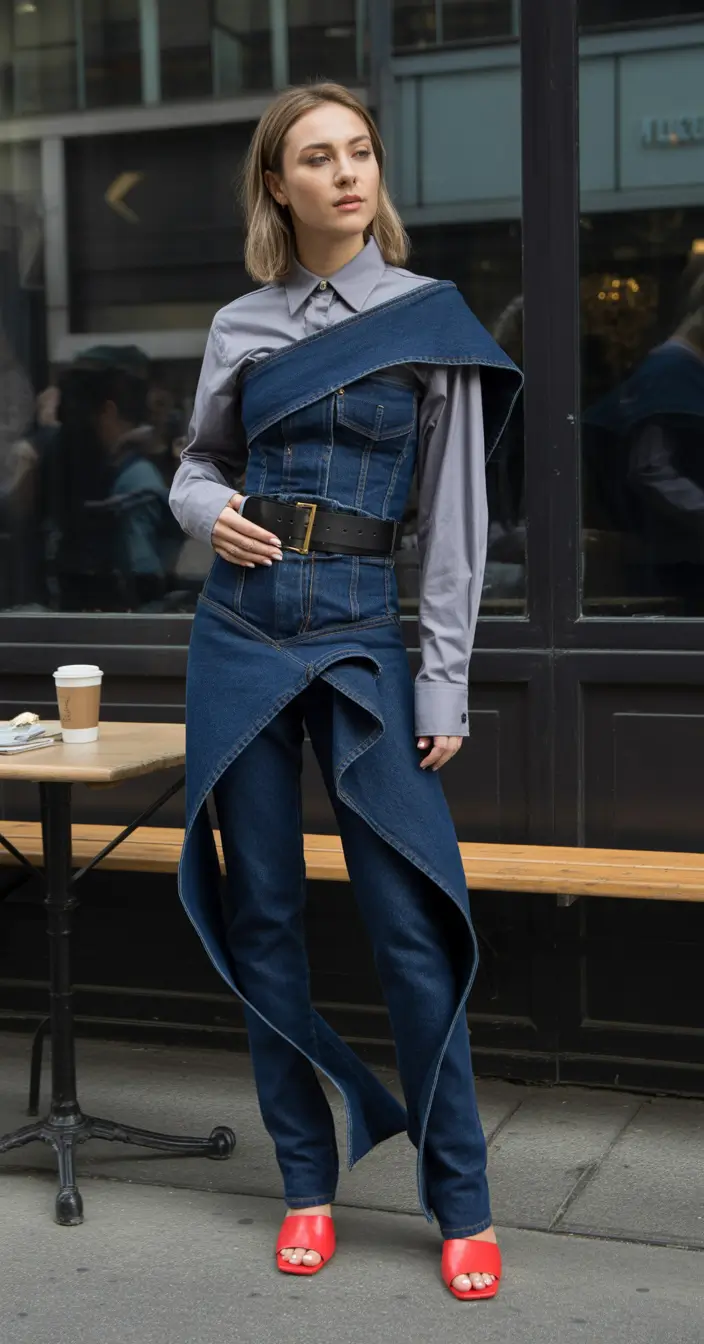 spring rave outfits Denim Alt Look