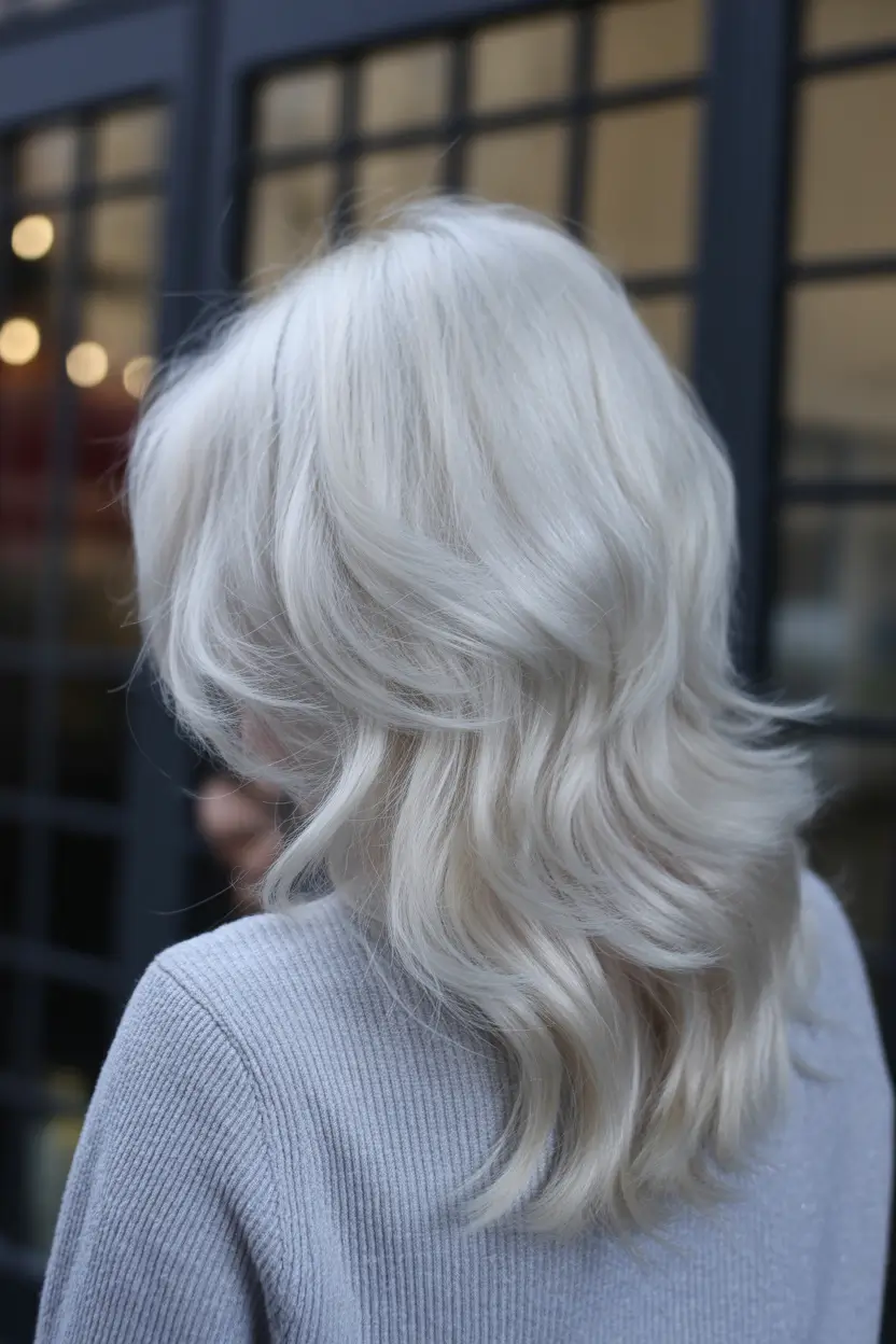 spring long haircut Silver Ice Long Layers With Low-Maintenance Glam