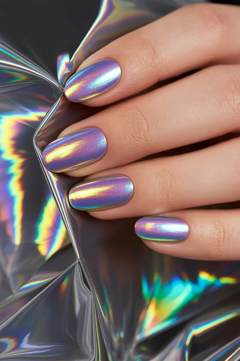spring nail colors Iridescent Pearl Sheen