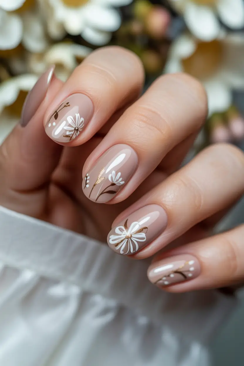 spring wedding nails Earthy Botanical Florals For The Effortless Wedding Guest