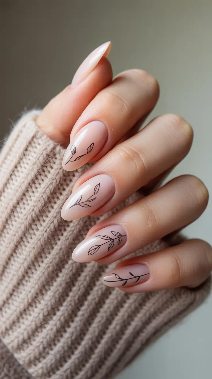 spring wedding nails Minimal Botanical Line Art For The Effortless Modern Bride