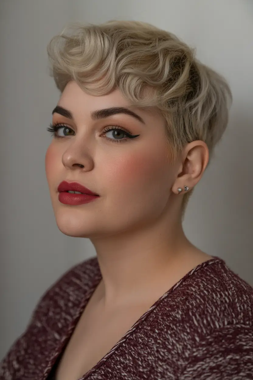Spring Haircuts for Chubby Faces Soft Sculpted Pixie With Airy Volume