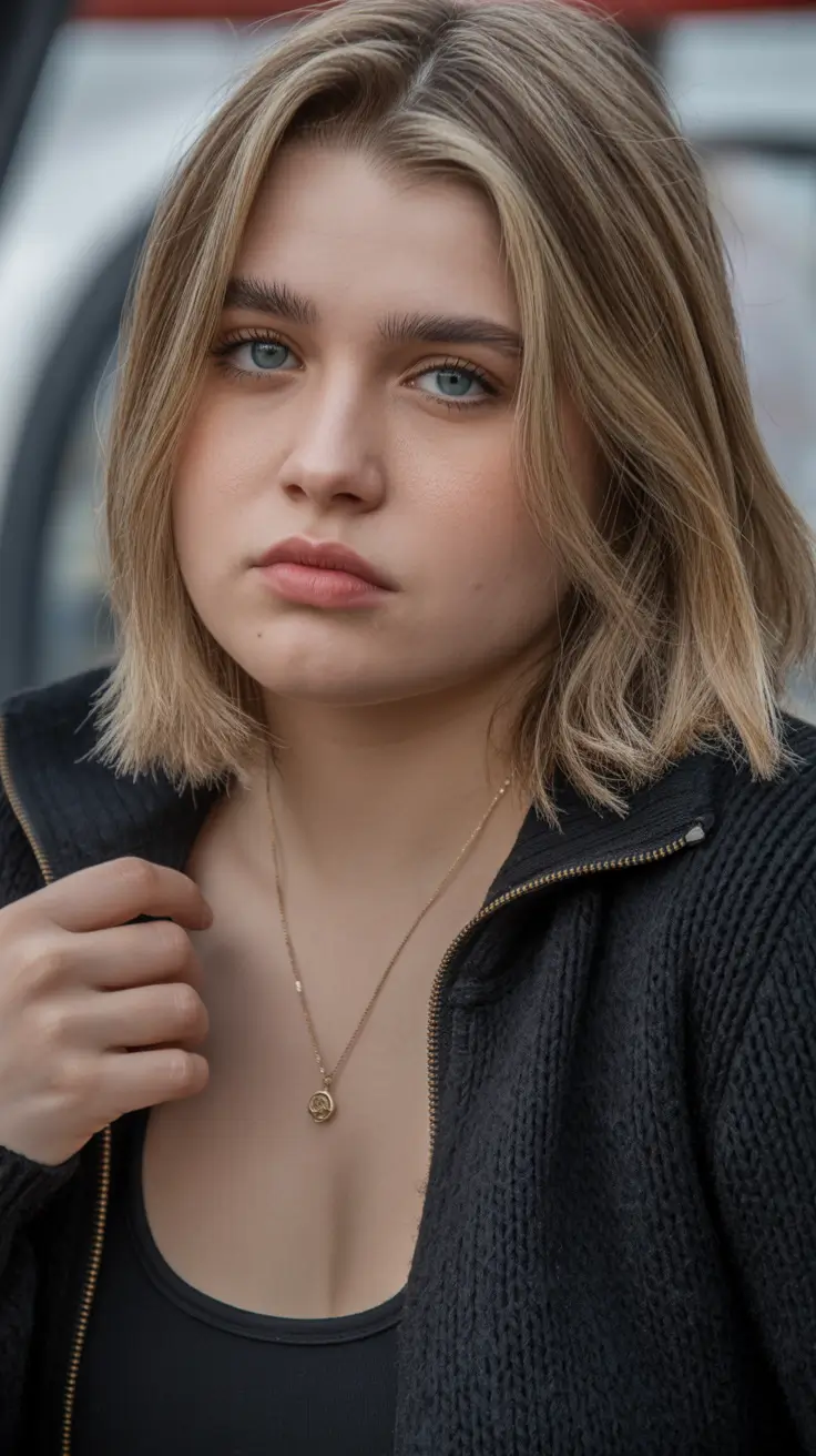 Spring Haircuts for Chubby Faces Chic Straight Mini Bob With Clean Lines