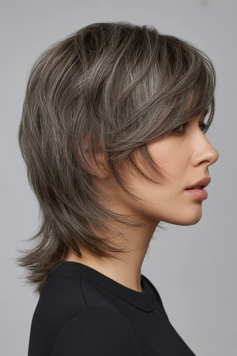 spring mid length haircut Feathered Modern Mullet With Soft Wispy Texture