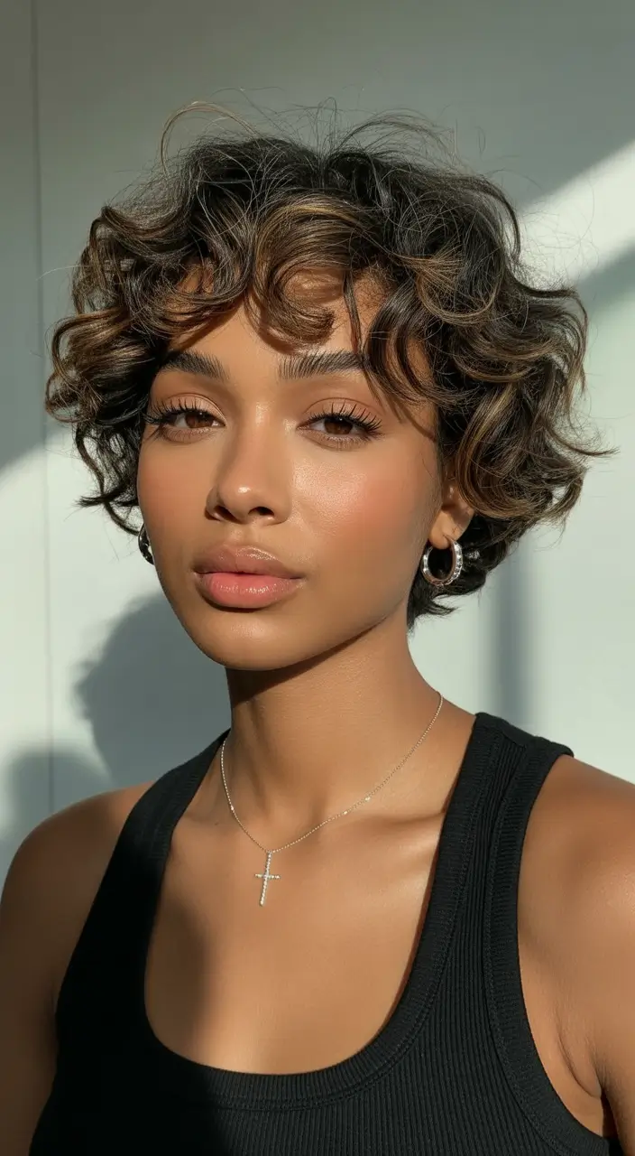 spring hairstyle black women Short Curly Pixie With Soft Volume - The Fresh Spring Cut That Frames Everything
