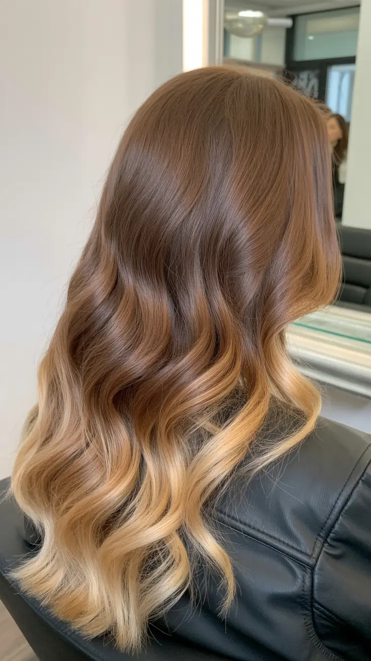 spring hair color light skin Bronde Melt With Blonde Ends And Soft Spring Contrast