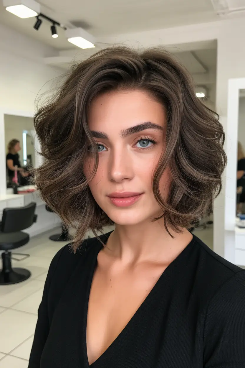 spring bob haircut The Stacked Curly Bob With Salon-Level Bounce