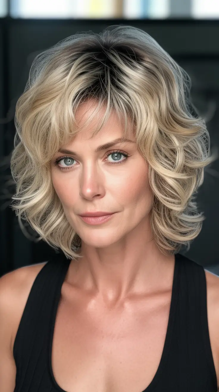 spring shag hairstyle Spring Lift - Medium Curly Shag for Volume and Definition