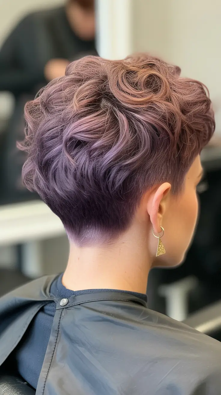spring short haircut Layered Pastel Pixie With Butterfly Movement
