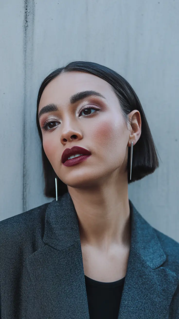 spring short Hairstyles Jet Black Precision Bob With Runway Energy