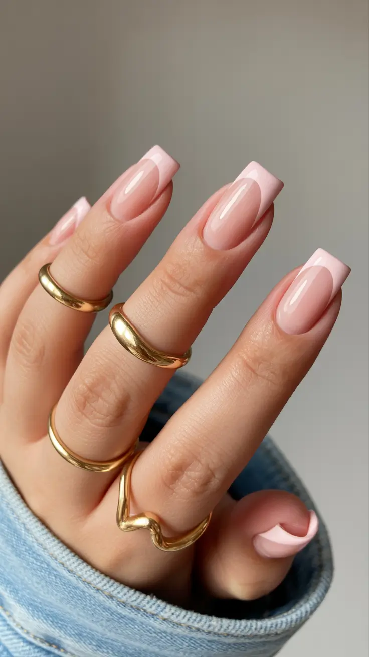 spring nails simple Soft Classic French Revival for Timeless Spring Elegance