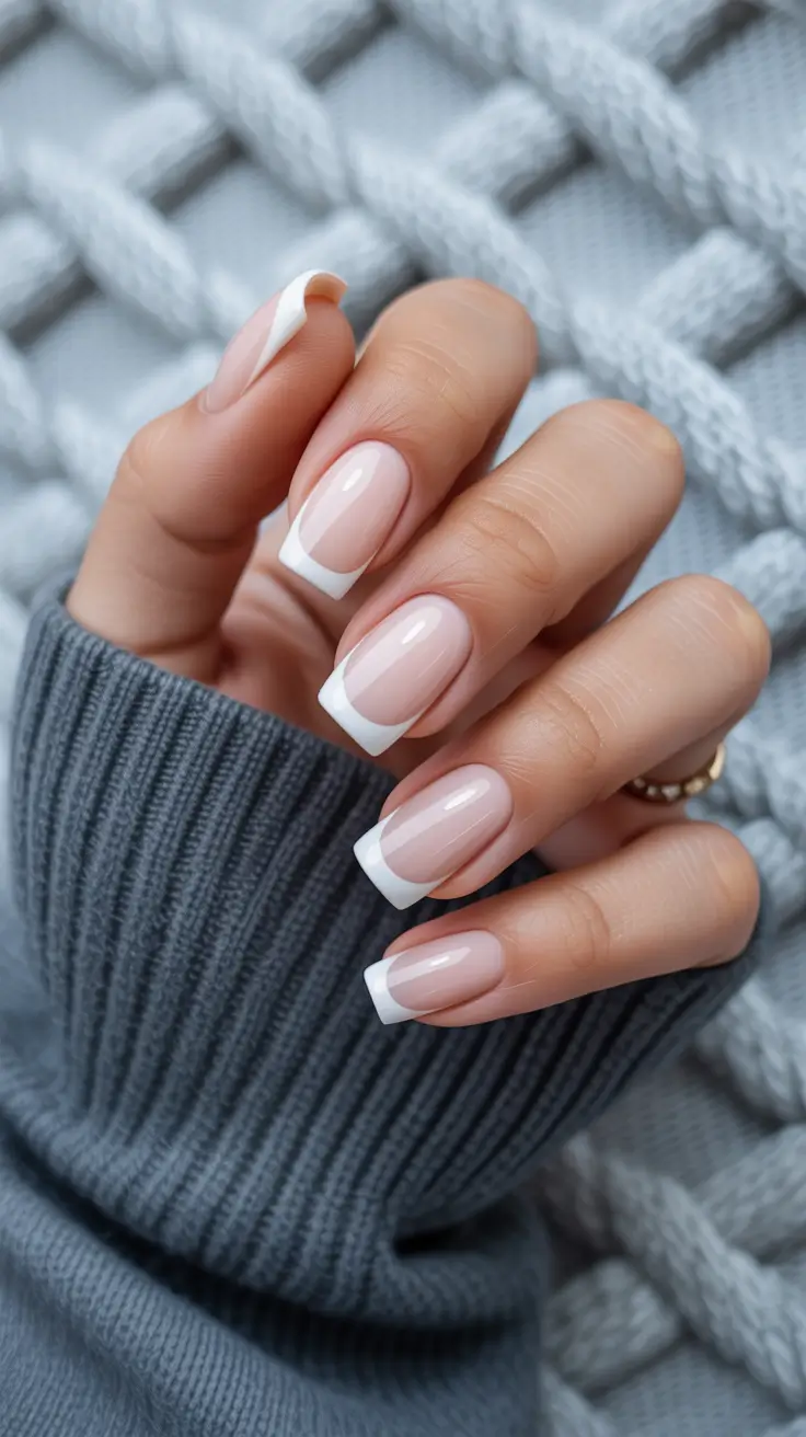 spring nail design Soft French Revival In Light Pink