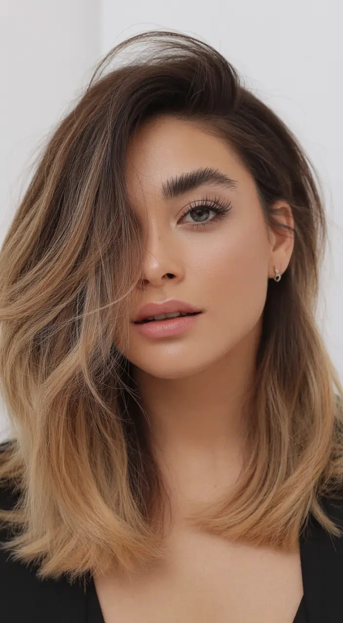 spring balayage hair color ideas Soft Brunette Balayage with Natural Lift