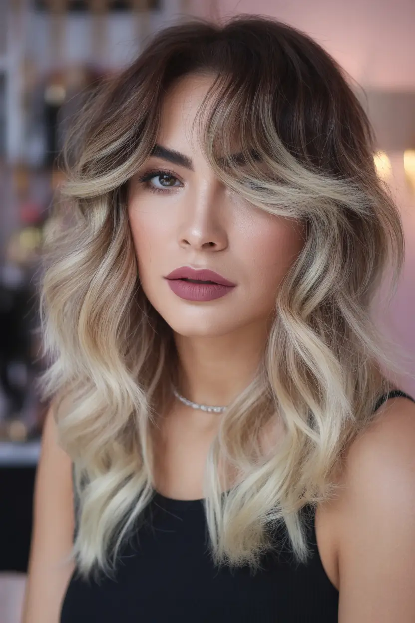 spring balayage hair color ideas Soft Blonde Face-Framing Balayage with Volume