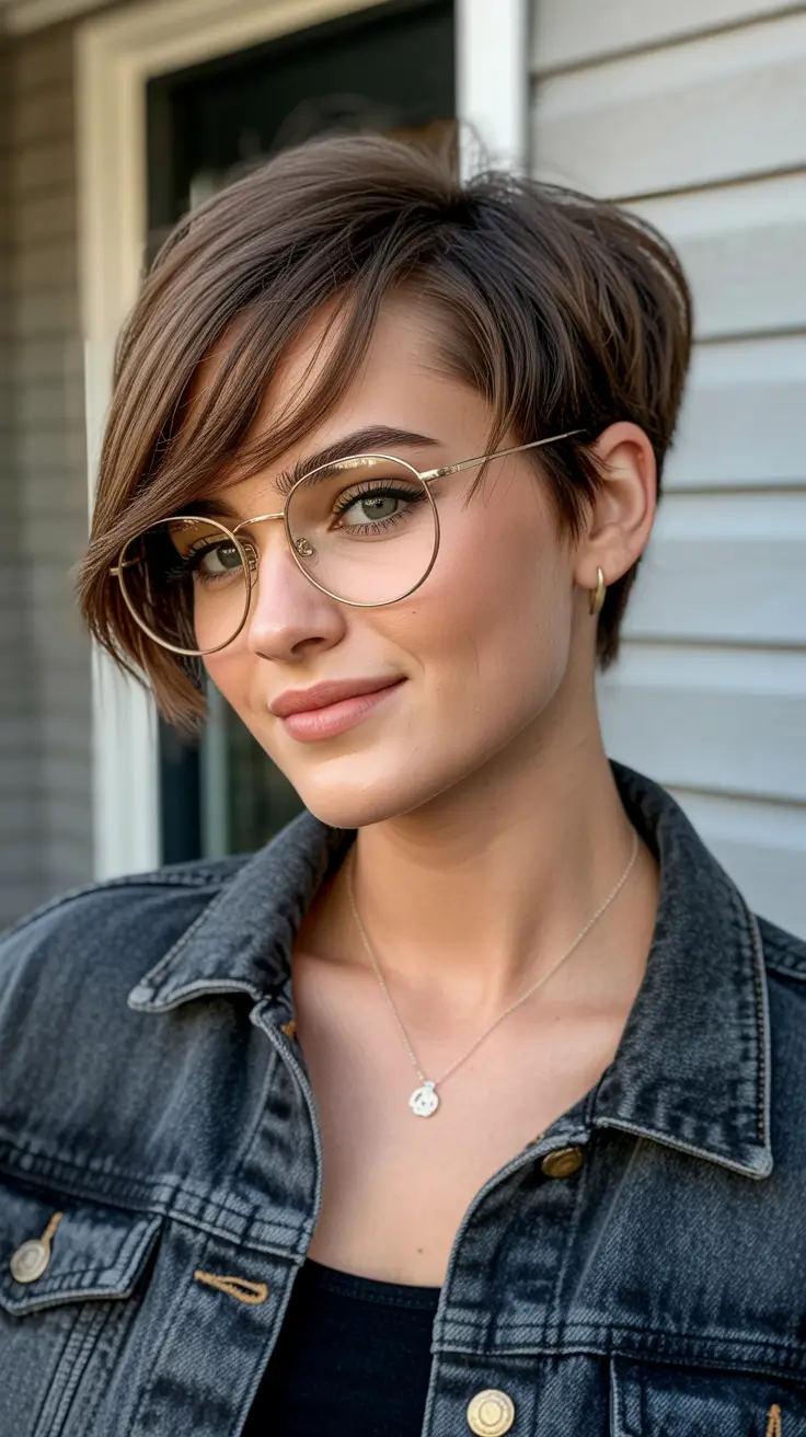 spring pixie Soft Side-Swept Pixie With Everyday Spring Charm