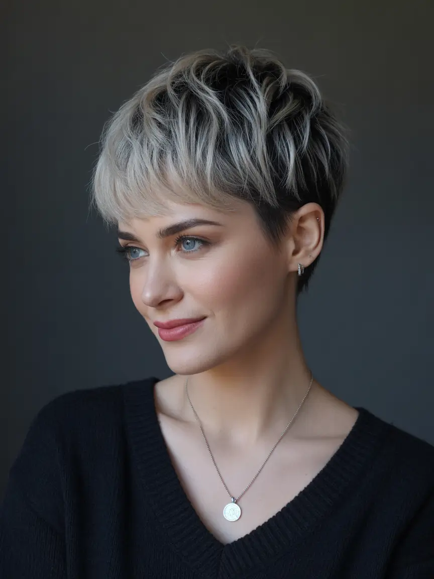 spring pixie Silver Frost Pixie With Soft Spring Texture