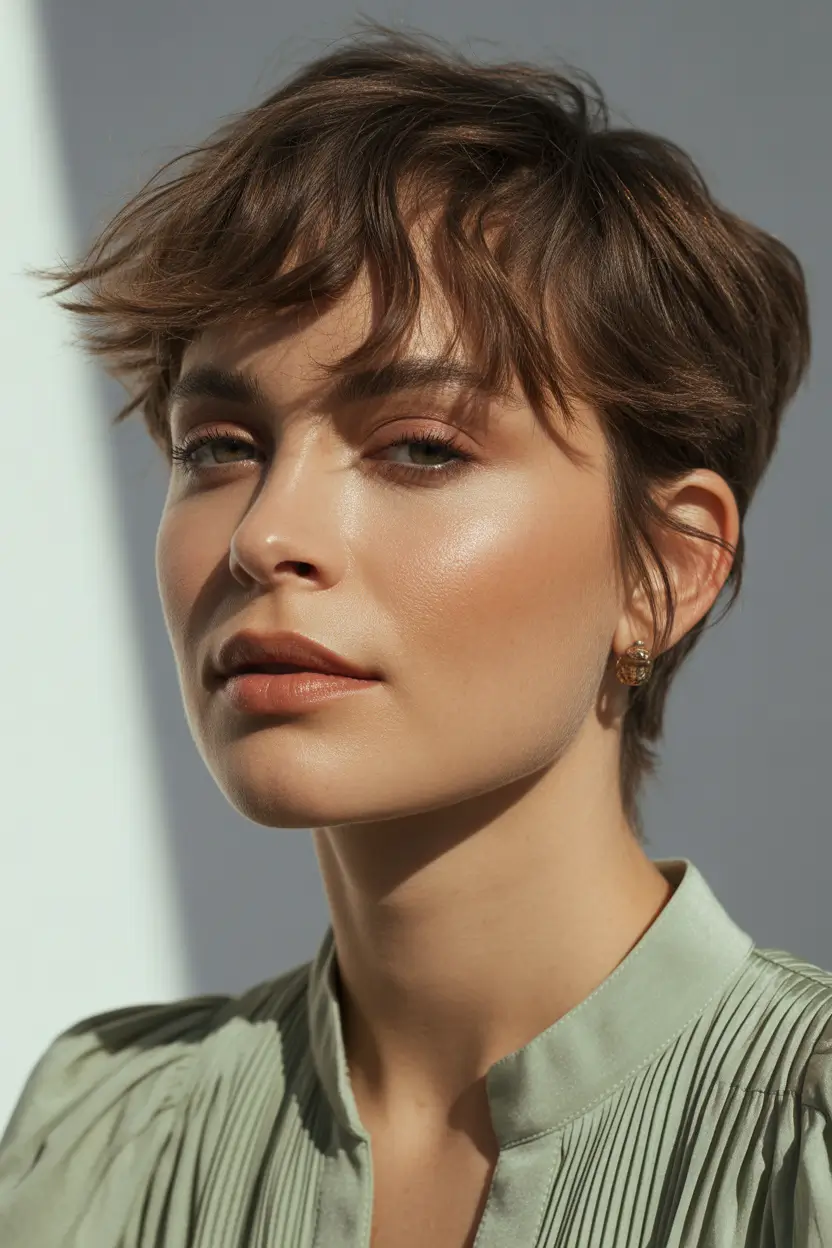 spring pixie Sunlit Soft Pixie With Natural Spring Texture