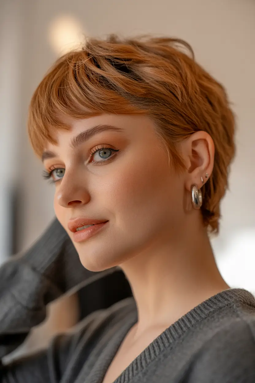 spring pixie Copper Spring Pixie With Warm Golden Glow