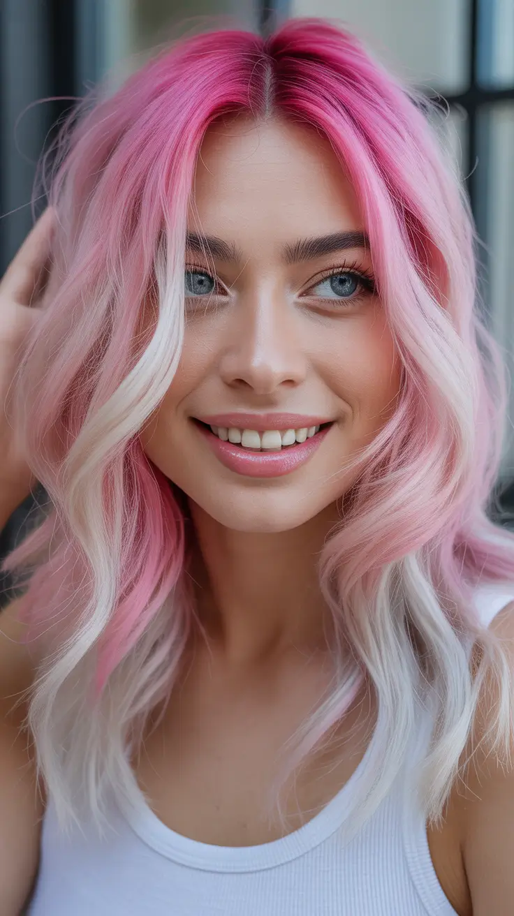 spring hair color warm skin tone Soft Rose Blonde With Warm Dimension