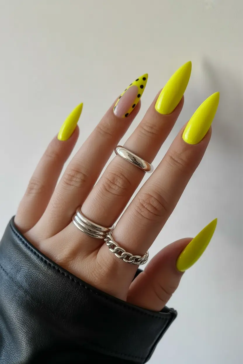 21 April nails colours 2026 Electric Lime Almond Nails That Define Spring 2026