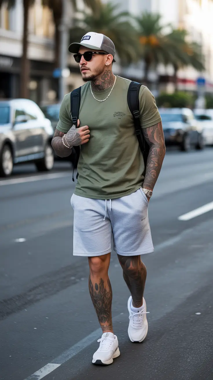Casual summer outfits men 2026 Sporty Street Style With an Athletic Edge