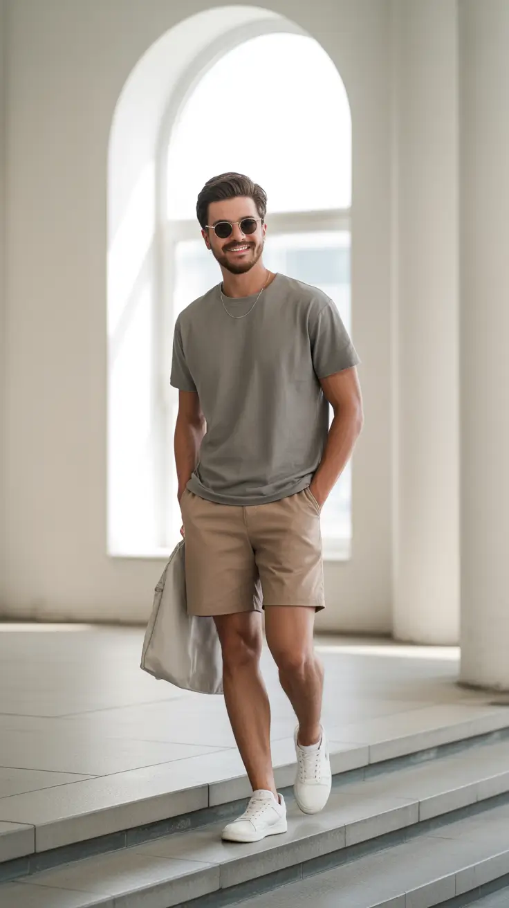 Casual summer outfits men 2026 Clean Neutral Basics With a Modern Casual Edge