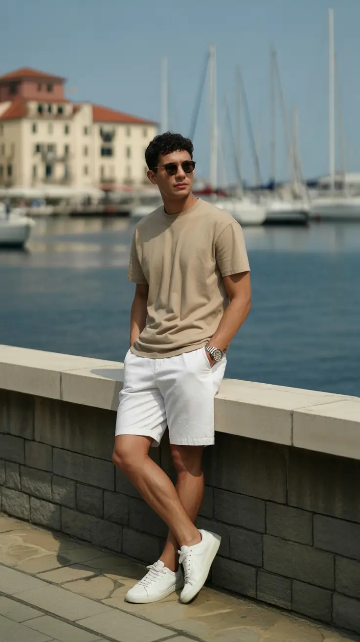 Casual summer outfits men 2026 Minimal Coastal Neutrals That Always Work