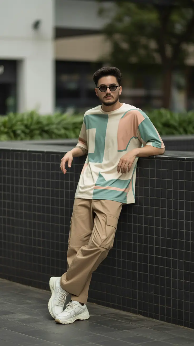 Casual summer outfits men 2026 Relaxed Graphic Streetwear With a Contemporary Twist