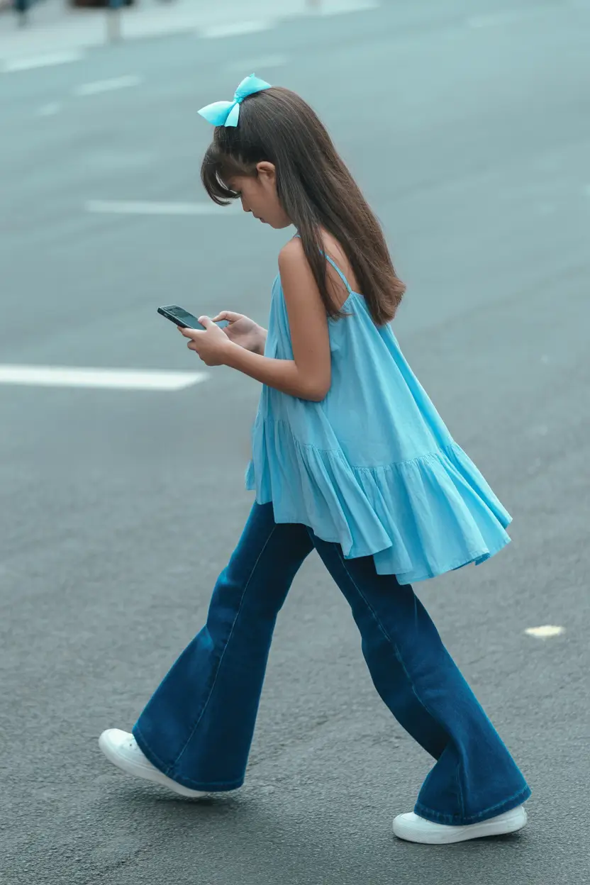 cute summer outfits for teens 2026 Soft Blue Layers And That Effortless Morning Walk Energy