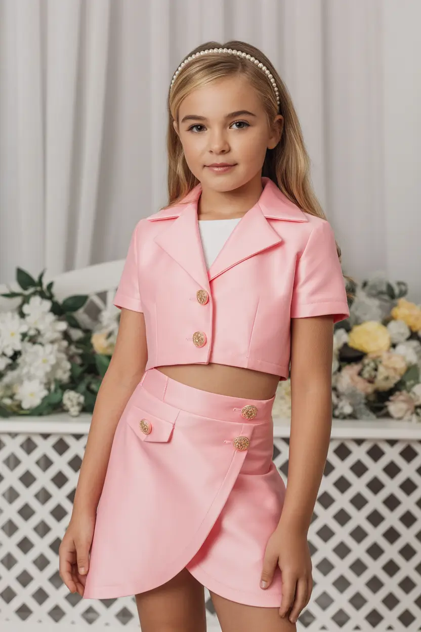 cute summer outfits for teens 2026 Soft Pink Set And That Polished Mini Elegant Moment