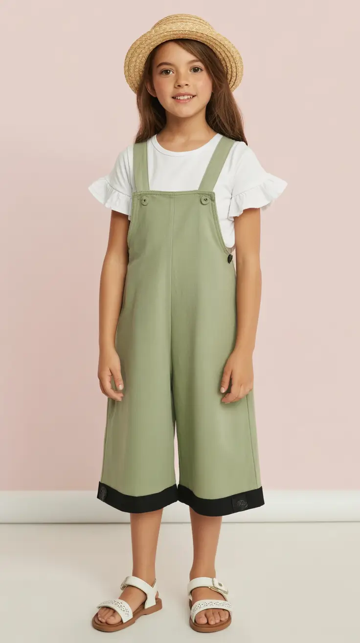 cute summer outfits for teens 2026 Soft Green Overalls And That Relaxed Modest Summer Feel