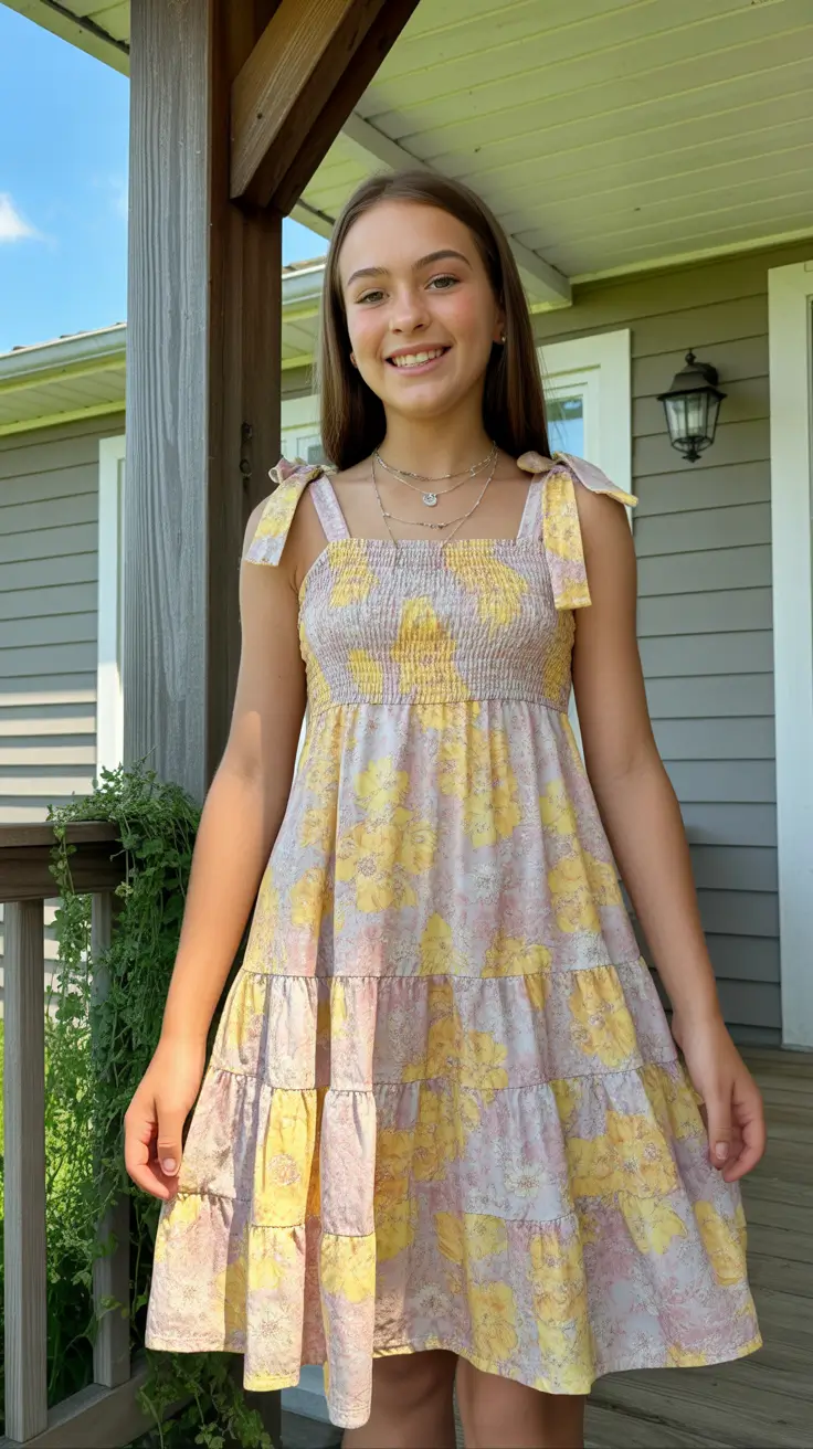 cute summer outfits for teens 2026 Floral Summer Dress That Just Feels Like Sunshine