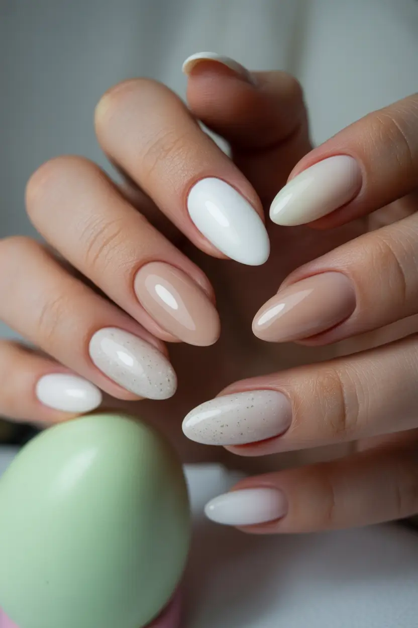 graduation nail color ideas 2026 Soft Neutral Graduation Nails With Elegant Solid Shades