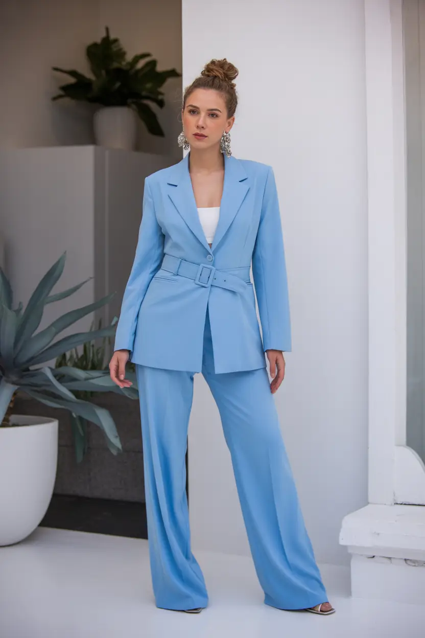 graduation outfit ideas for guest ideas 2026 Powder Blue Suit That Redefines Modern Graduation Style