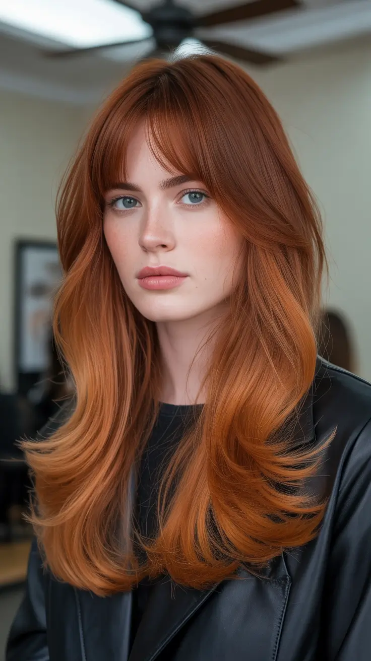May Hair Color Ideas 2026 Soft Copper Ginger Layers That Feel Like Golden Hour