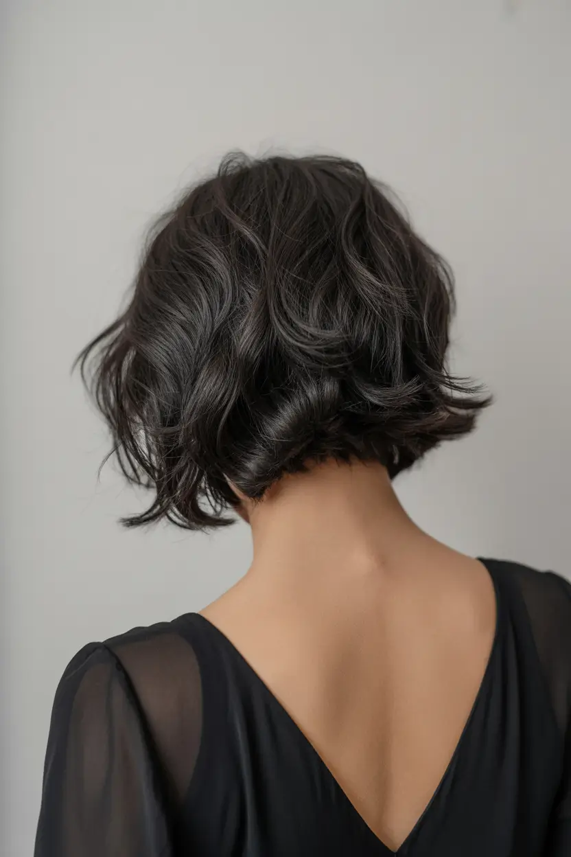 May Hair Color Ideas 2026 Soft Textured Chocolate Brown Bob With Natural Movement