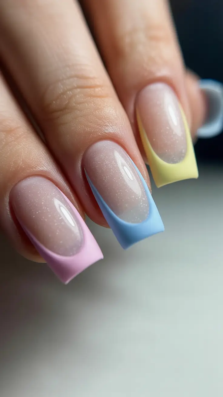 May Nails Ideas 2026 Pastel French Tips with a Modern Soft Edge