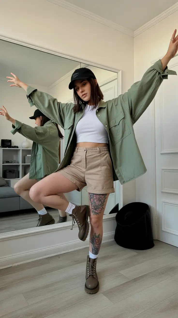 May outfits ideas 2026 Soft Utility Layers With a Street Mood