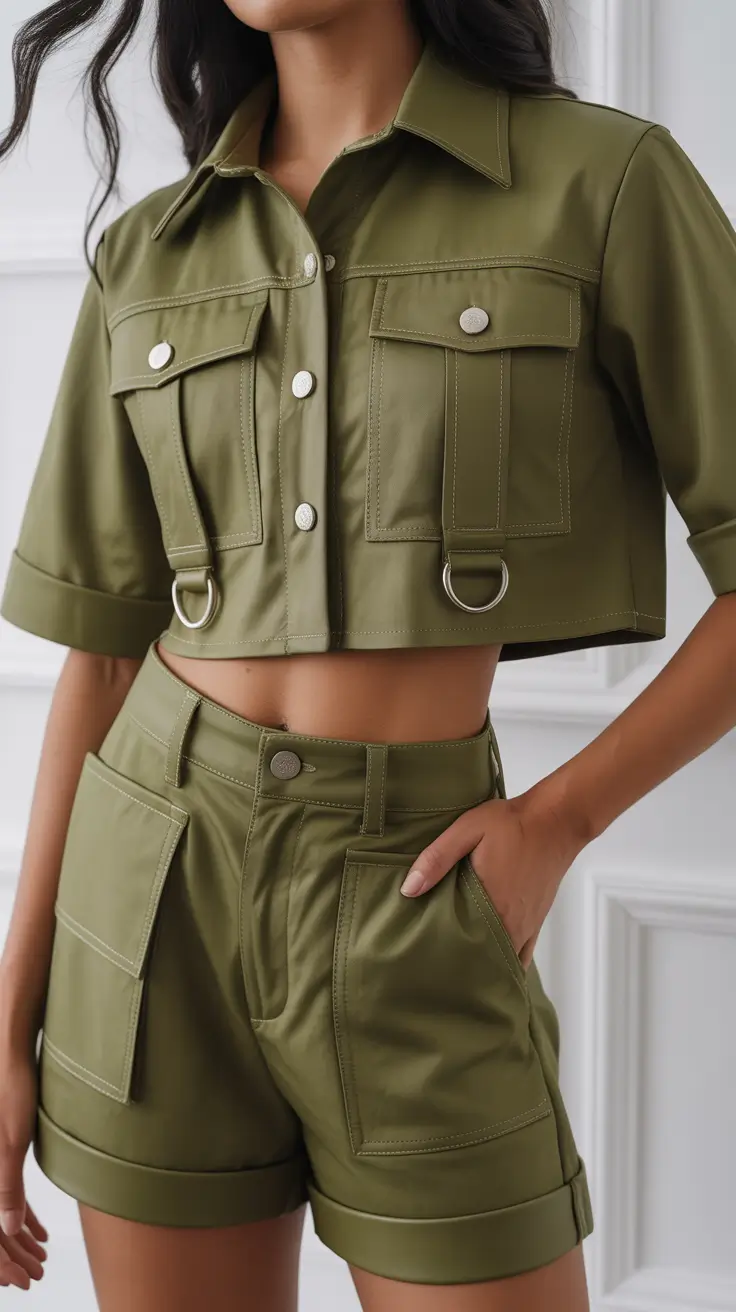 May outfits ideas 2026 Modern Utility Set With a Polished Finish