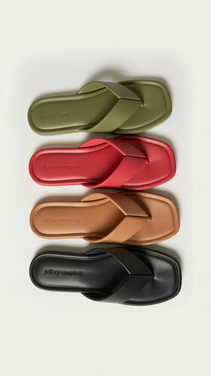 summer flip flops for women 2026 Minimal Color Pops That Feel Clean and Modern