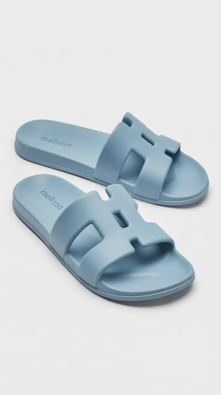 summer flip flops for women 2026 Soft Blue Slides That Feel Like a Breath of Fresh Air