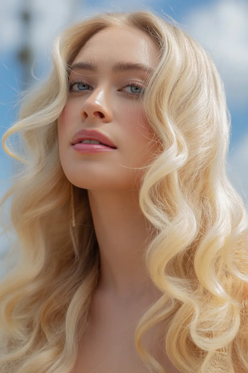 summer hair color for blondes 2026 honey Golden Honey Waves With Soft Sun-Kissed Movement