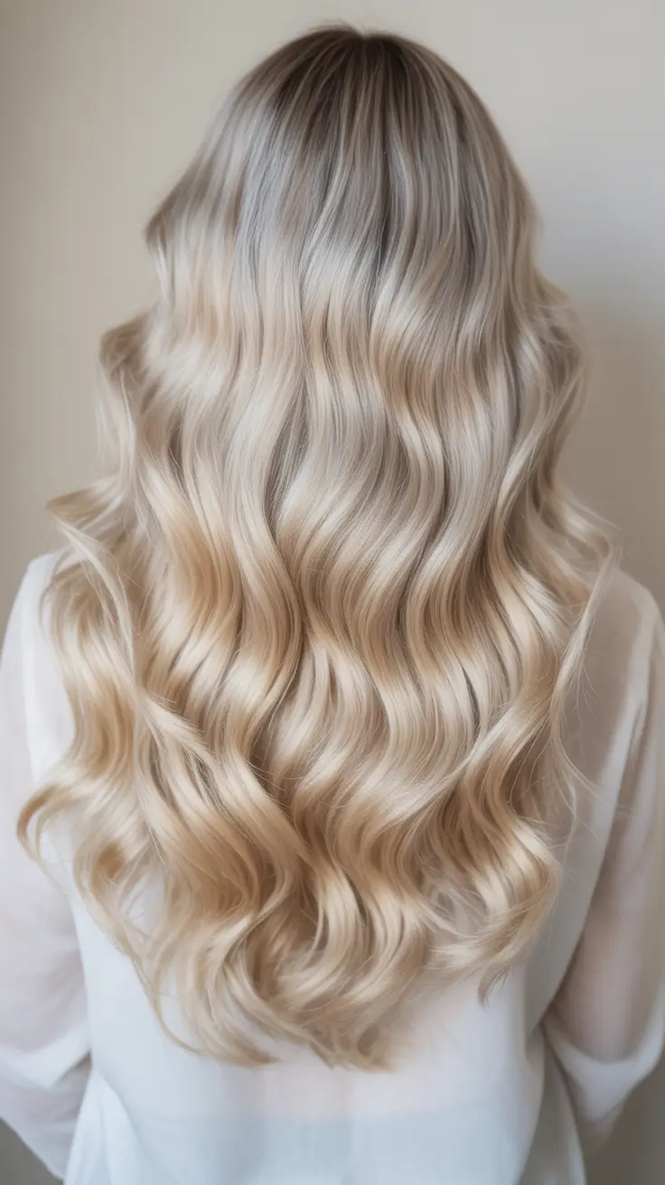 summer hair color for blondes 2026 honey Long Honey Blonde Waves With Silky Shine